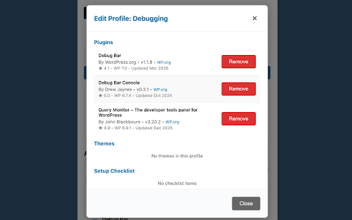 WPBulkify :: Bulk install plugins & themes, save reusable profiles, and launch instant WordPress Playground previews — all from your browser.