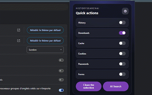 historySearchAI :: Download and history cleaner with automation and AI analysis.