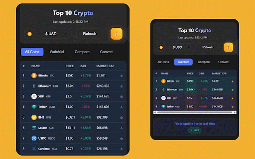 Top 10 Crypto Tracker :: Track the top ten cryptocurrencies by market cap