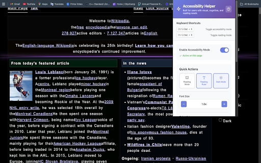 Universal Accessibility Helper :: One-click accessibility improvements for any website