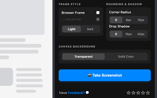 SureShot :: One-click native full-page screenshots with beautiful browser borders, drop shadows, and high-res scaling.