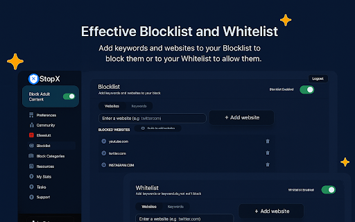 StopX: Porn Blocker & Site Blocker :: Protect your focus with our powerful site blocker that filters over 2 million adult sites.