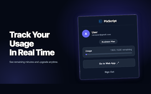 PixScript — YouTube Transcript & Subtitle Downloader :: Get transcripts from YouTube videos & Shorts in one click. Copy text, download TXT or SRT subtitles. Free.