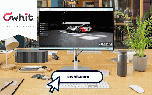 Porsche 911 GT3 R Live Wallpaper :: Sleek white Porsche 911 GT3 R race car with red accents in dramatic industrial garage.