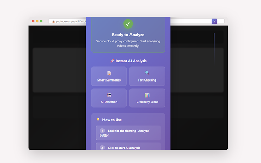 Veritas Video Analyzer :: Summarize videos and detect AI-generated content using Claude AI