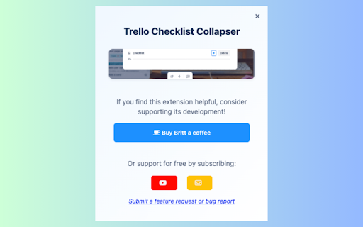 Trello Checklist Collapser :: Collapse checklists inside Trello cards