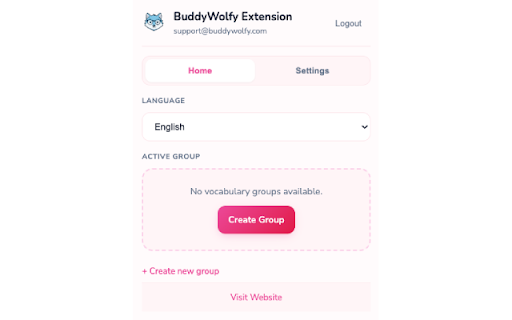 BuddyWolfy Extension :: Instantly analyze, translate and save vocabulary from any webpage. Build your personal word bank while browsing.