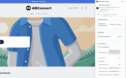 ABConvert Helper :: Detect and monitor ABConvert A/B testing script presence on Shopify stores