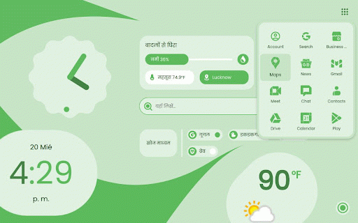 MYNT: Material You New Tab :: A Simple New Tab (browser's home page) inspired by Google's 'Material You' design.