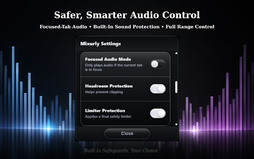 Mixurly - Shaping Sound Across URLs :: Boost and shape audio across URLs with per-site controls, EQ presets, and Mixurly Player.