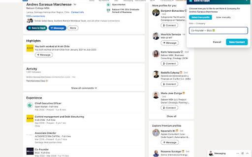 Oppli Saver :: Save LinkedIn jobs & contacts into Oppli.