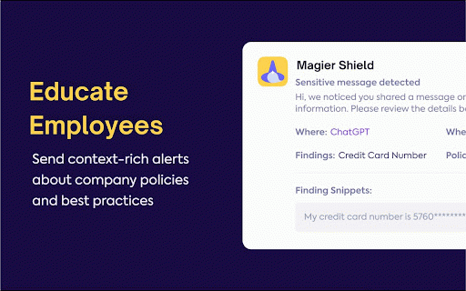 Magier Browser Extension :: Protect your personal information by masking sensitive data in real-time on ChatGPT and other websites with our seamless extension.