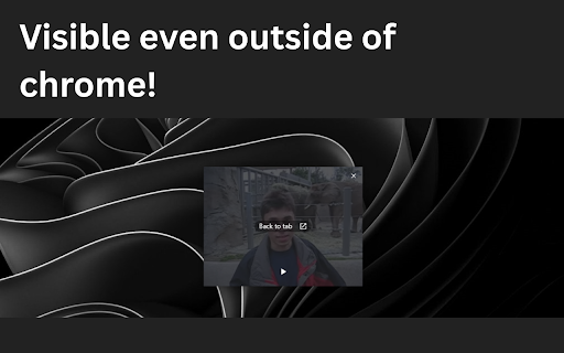 Live PiP Media Player: Display any media in a floating window :: Create a standalone window for Picture-in-Picture playback.