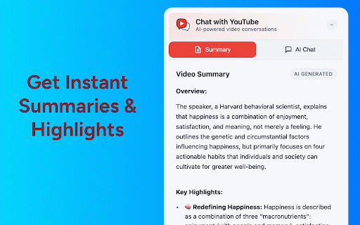 Ask YouTube Videos - AI Summarizer & Chat by TunePaw :: AI-powered chat assistant for YouTube videos
