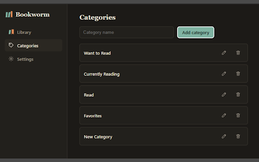 Bookworm :: Save books to your lists as you browse the web.