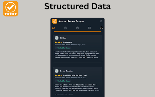 Amazon Review Scraper :: One-click Amazon review scraper - export reviews to CSV, JSON, or Excel for easy product research and analysis.