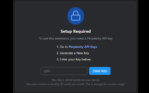 Perplexity Assistant :: Summarize web pages and ask questions using Perplexity AI. Features side panel integration and context-aware chat.