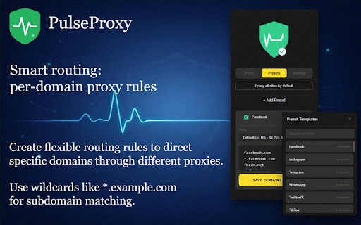 PulseProxy VPN :: Simple proxy switcher extension