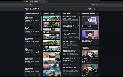Multi-View Dashboard :: Elevate your productivity with the ultimate multi-window dashboard.