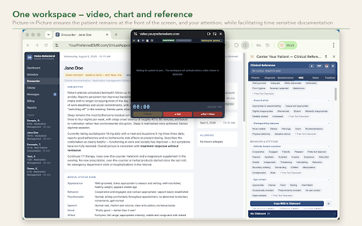 Center Your Patient — Clinical Reference :: Clinical reference for telehealth behavioral-health providers: medications, screening tools, MSE, diagnostic criteria and consent.