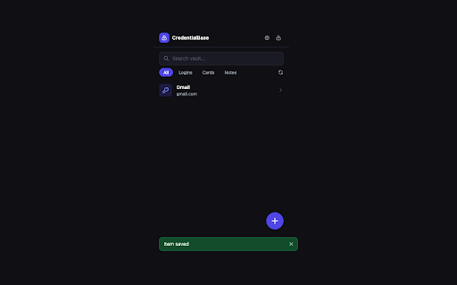 CredentialBase :: Zero-knowledge password manager