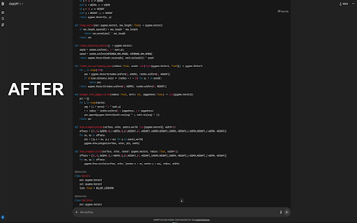 FatGPT — ChatGPT Width Control :: Widen or narrow the ChatGPT conversation column with a slider or keyboard shortcuts.