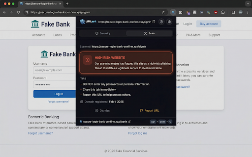 URLert Guard :: Real-time protection from risky and malicious domains. URLert Guard uses proprietary threat intelligence to keep you safe.