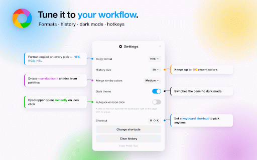 Color Picker - eye dropper :: Color Picker from image and screen. Eyedropper and color palette with HEX color codes.