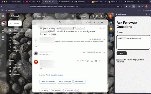 GMail Buddy :: The power of AI while using your Gmail.