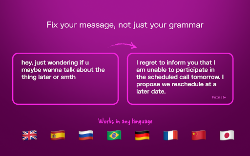 AltC.ai: Hotkey-Powered AI Grammar Checker & Rewriter :: Use Alt+C (⌥+C on Mac) for AI grammar correction or style changes: ironic, posh, formal, slang, Yoda, Trump & more in many languages