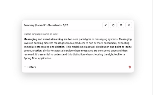 Summarizer :: Summarize selected text on any webpage.