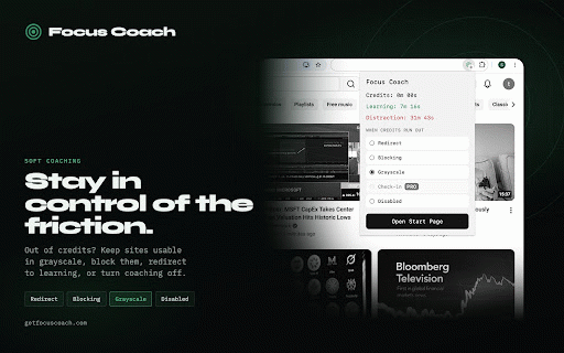Focus Coach :: Earn your distractions through learning. A behavioral coach for intentional browsing.