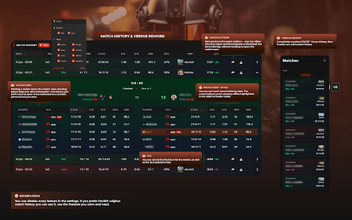 Tapit - Previously FaceitAdvanced :: Level up your Faceit experience – smarter stats, deeper insights, more control.