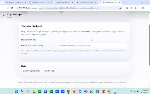 FXVNPRo Script Manager :: FXVNPRo.com - Create, edit, and run your own userscripts securely on any website.