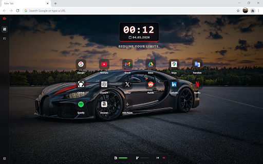 Super Sports Car HD Wallpaper New Tab :: Customize new tab with the super sports car wallpaper extension and display car you admire in your background.