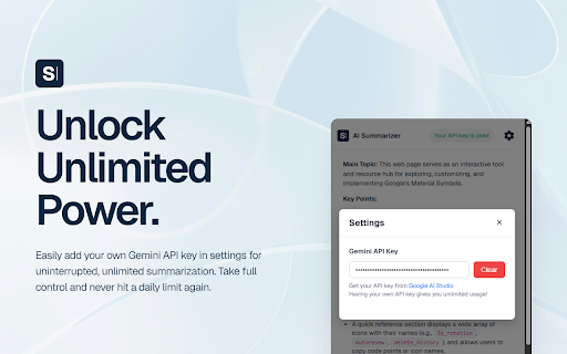 Summarize Text: Free AI-powered tool using Google Gemini :: A free and powerful AI tool to summarize any web page or article with one-click simplicity. Powered by Google Gemini.