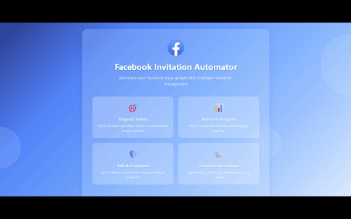 Facebook Page Invitation Automator :: Automate Facebook page invitations for users who have liked or reacted to your posts.