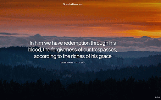 Selah :: A minimal, beautiful daily Bible verse experience that replaces the Chrome new tab page.