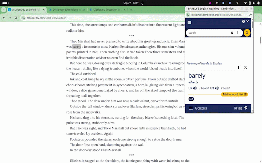 Cambridge-Oxford-Merriam dictionary lookup :: Instant dictionary lookups for English learners with Cambridge, Oxford, and Merriam-Webster dictionaries