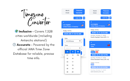 Time Zone Converter - Global Time Buddy :: GTB is your all-in-one world time zone converter and global clock.