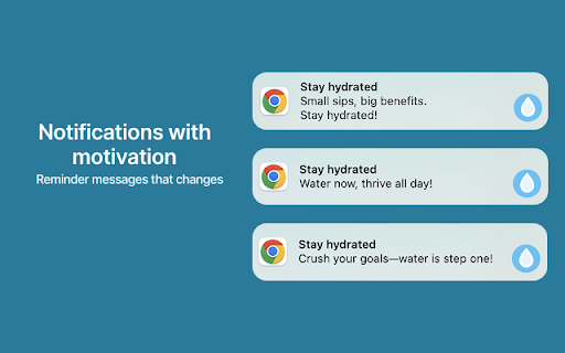 Stay Hydrated :: A simple extension to remind you to drink water regularly with audio and visual notifications