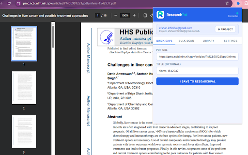 ResearchPal :: Save, scan, and manage research PDFs directly into your ResearchPal library.