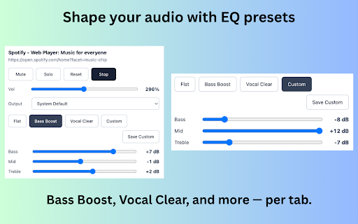 Tab Volume Mixer :: Control the playback volume of multiple browser tabs from one options page.