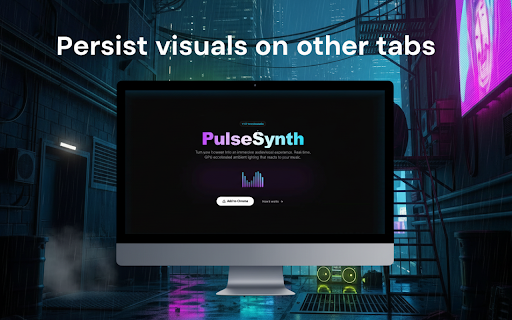 PulseSynth :: Audio-reactive ambient glow for your browser