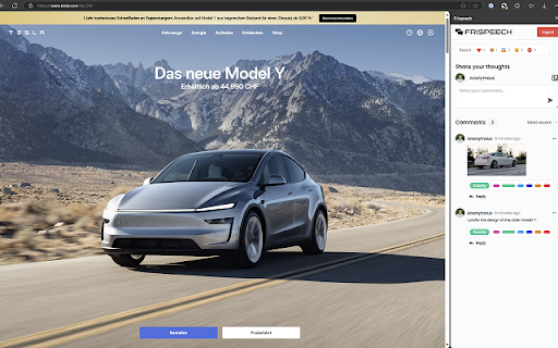 FRISPEECH – Comment on Any Website Anonymously :: True freedom of speech. Share your thoughts on any webpage—no censorship, no tracking.