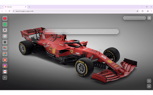 F1 New Tab & Wallpapers :: A clean, local-only new tab with curated wallpapers, glass UI, quick links, and zero tracking.