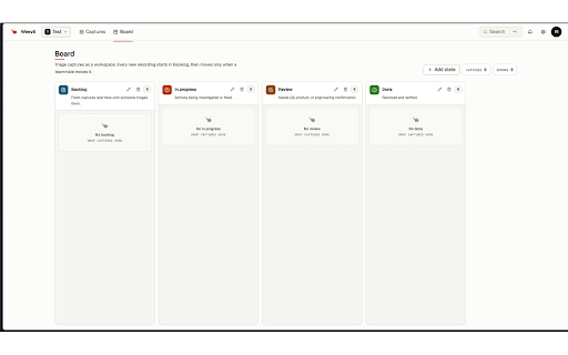 Weevil :: Capture complete bug reports with recording, console, network, actions, performance, and DOM context.