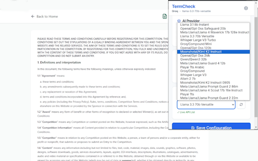 TermCheck - AI Legal Assistant :: Analyze Terms of Service, Privacy Policies, and Contracts for red flags.