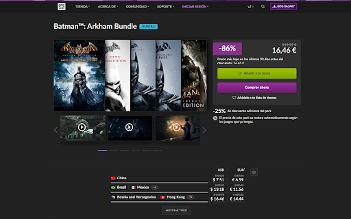 GOG Prices :: Displays regional prices on GOG.