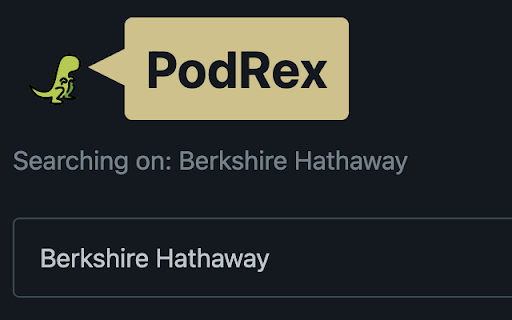 PodRex :: Get podcast recommendations as you browse the web!